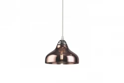 Decor Marite classic pendant lamp brown tinted glass, diameter 26 cm 7108