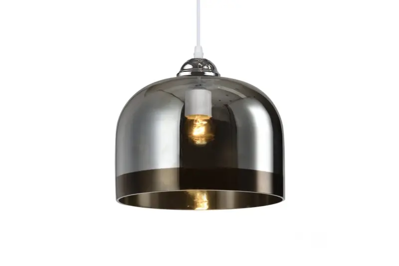 Decor Lati cylindrical black pendant lamp glass, diameter 23.5 cm 7122