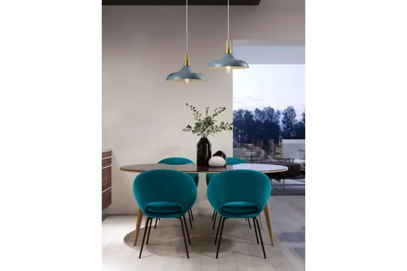 Decor Skandi modern blue pendant lamp diameter 35 cm 7429
