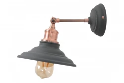 Decor Loret adjustable wall lamp anthracite, 20 cm diameter 7727