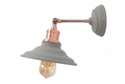 Decor Loret adjustable wall lamp grey, 20 cm diameter 7826