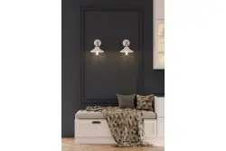 Decor Loret adjustable wall lamp white, 20 cm diameter 7871