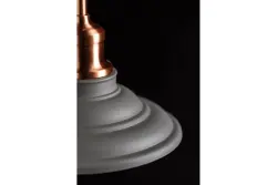 Decor Loret timeless grey pendant lamp 20.5 cm diameter 8854