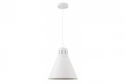 Decor Gianni stylish all-white pendant lamp 32 cm diameter 8112