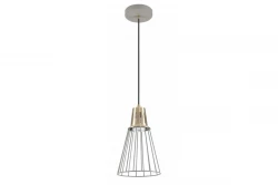 Decor Kaliope fashionable grey wire pendant lamp 18 cm diameter 8143