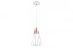 Decor Kaliope fashionable white copper wire pendant lamp 18 cm diameter 8235