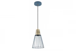 Decor Kaliope fashionable blue wire pendant lamp 18 cm diameter 8266