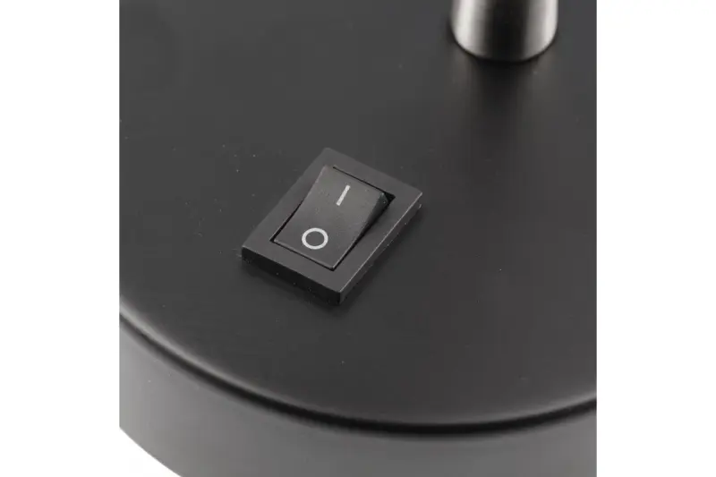 Decor Etore black wall lamp with metal arm 11 cm diameter 1860