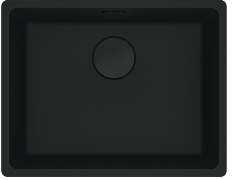 Franke Maris MRG 110-52 Fragranite Black Edition matte black undermount sink