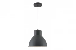 Decor Dante black matt pendant light with white interior diameter 27.5 cm 2119
