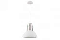Decor Artemia white pendant lamp with industrial look 34.5 cm diameter 2508