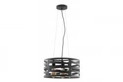 Decor Marisa black pendant lamp with decorative gaps, max. 3 light sources, diameter 40 cm 2584