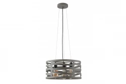 Decor Marisa grey pendant lamp with decorative gaps, max. 3 light sources, diameter 40 cm 2607
