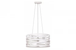 Decor Marisa white pendant lamp with decorative gaps, max. 3 light sources, diameter 40 cm 2782
