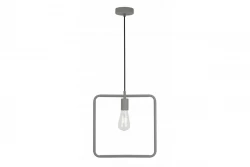 Decor Lija grey single pendant lamp square 2836