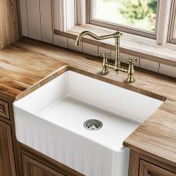 AquaTrimo Windsor 2-hole classic nostalgic kitchen bridge tap with angled spout, bronze 21WS7653BN