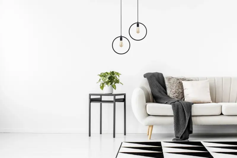 Decor Fija black round single pendant lamp 2805