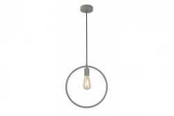 Decor Fija grey round single pendant lamp 2935