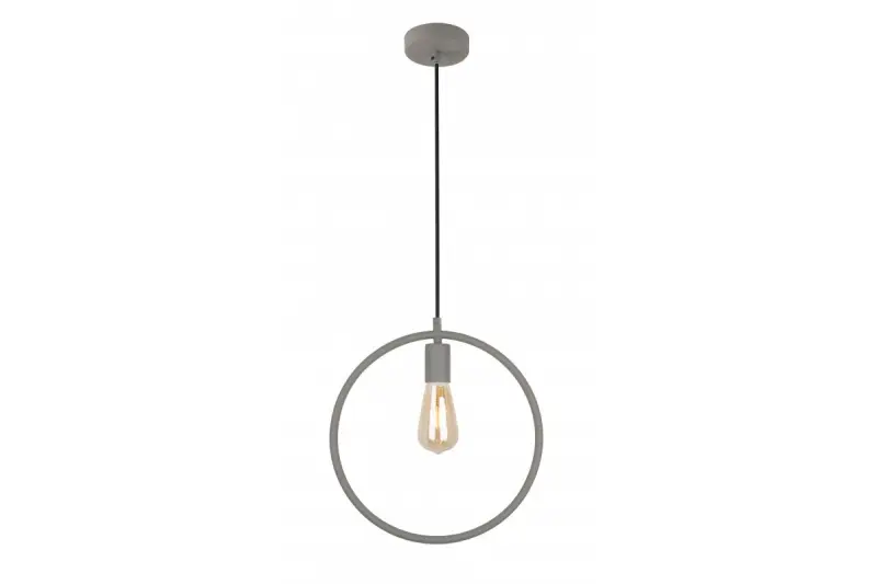 Decor Fija grey round single pendant lamp 2935