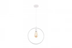 Decor Fija white round single pendant lamp 2898