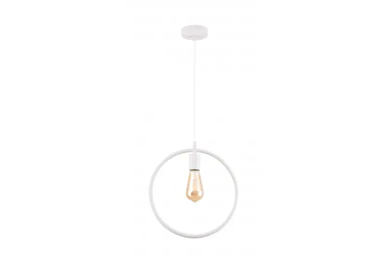 Decor Fija white round single pendant lamp 2898