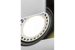 Decor Verso black and white ceiling light with adjustable head 1 bulb 4236