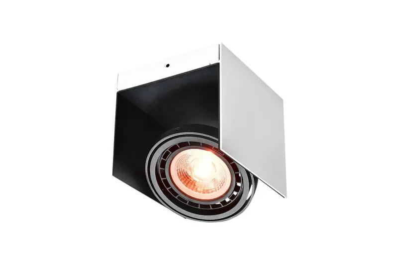 Decor Verso black and white ceiling light with adjustable head 1 bulb 4236