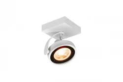 Decor Wally ceiling lamp or wall lamp with adjustable head, white, 1 bulb 4342