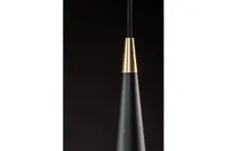 Decor Evi conical black aluminum pendant lamp 4410