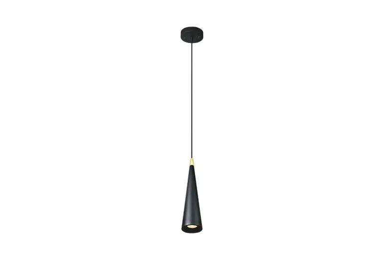 Decor Evi conical black aluminum pendant lamp 4410