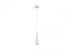 Decor Evi conical white aluminum pendant lamp 4397