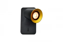 Decor Elli modern black wall lamp with switch and 1 light source 4533