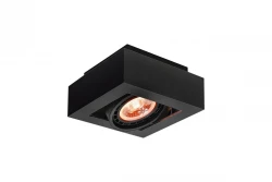 Decor Loid functional black ceiling lamp with 1 bulb 4687