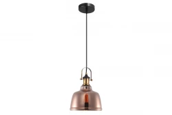 Decor Muscari II pendant lamp in copper color with metallic finish and brass lamp holder 3787