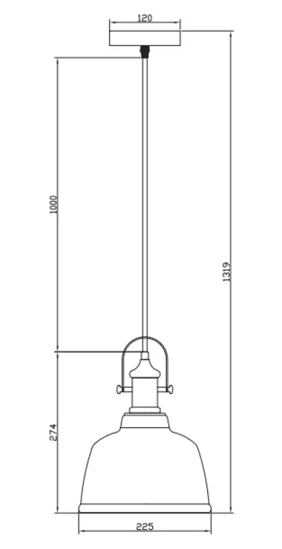 Decor Muscari II pendant lamp amber with metallic finish and black lamp holder 3732