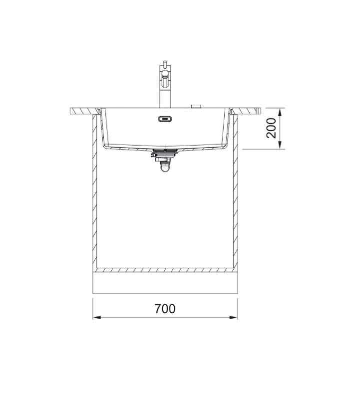 Franke Maris MRG 110-62 Fragranite Onyx undermount sink