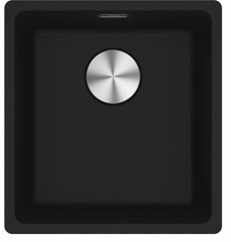 Franke Maris MRG 210-37 Fragranite matte black sink flush mount