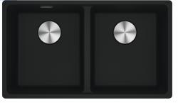 Franke Maris MRG 220-35-35 Fragranite Matt Black Double Sink Flush Mount