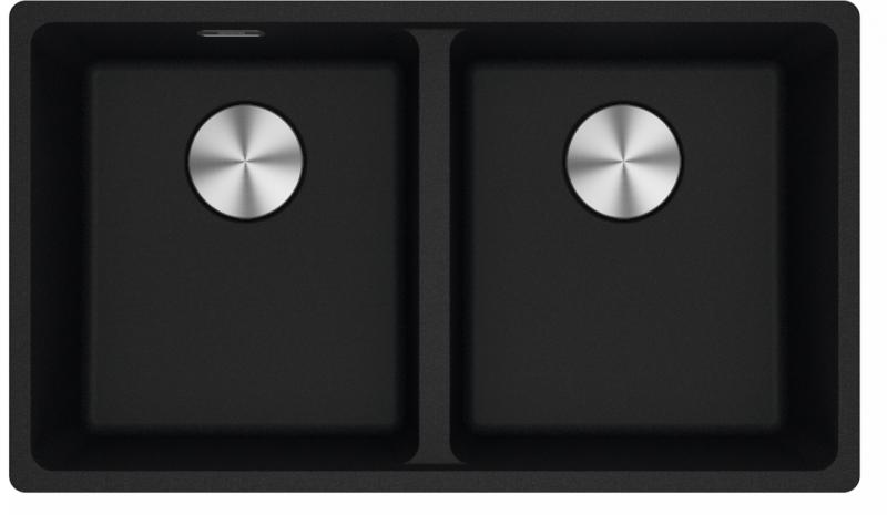 Franke Maris MRG 220-35-35 Fragranite Onyx Double Sink Flush Mount