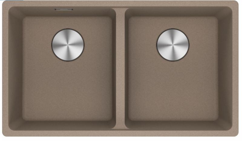 Franke Maris MRG 120-35-35 Fragranite Oyster double sink undermount