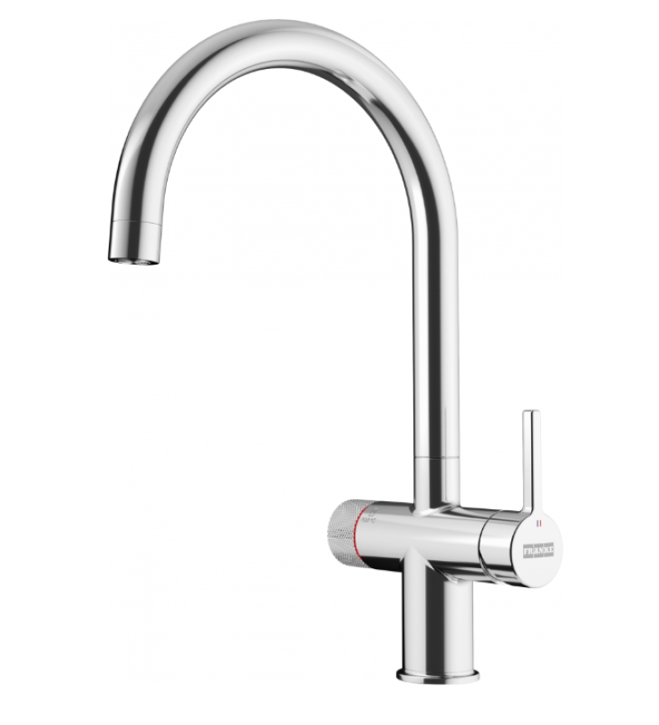 Franke Maris water hub 4L boiler 3-in-1 with Twist mechanical boiling water tap chrome with water hub bypass 1208957941