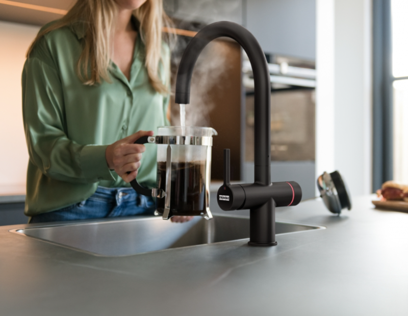 Franke Maris water hub 4L boiler 3-in-1 with touch electronic boiling water tap matte black 160.0702.518