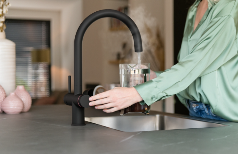 Franke Maris water hub 4L boiler 3-in-1 with touch electronic boiling water tap matte black 160.0702.518