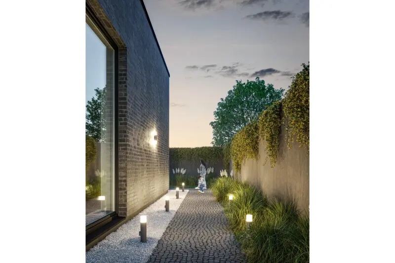 Lighting Corta garden lighting wall lamp anthracite for 2 light sources 1289002