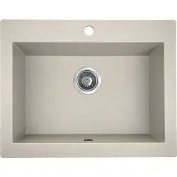 Aquadesign Farmhouse intermediate or inset granite sink beige sand 58x49cm 1208958164