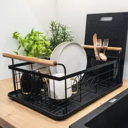EPKA Bamboo black dish dryer steel 1208958219
