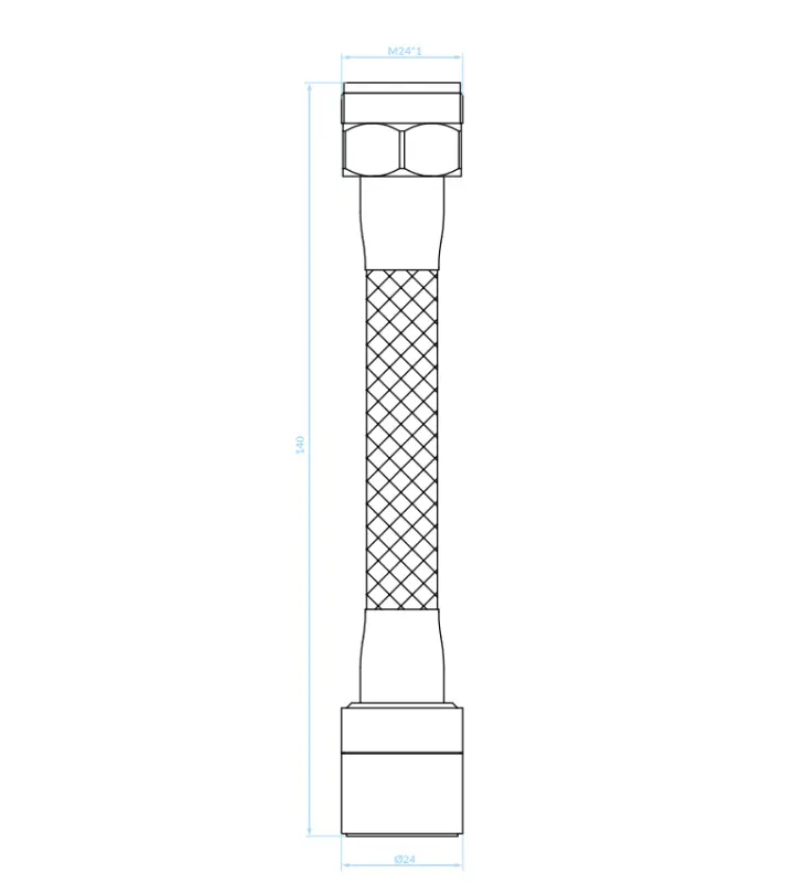 Aquadesign 2-function extended aerator with flexible spout 13cm chrome M22 and M24 1208958229