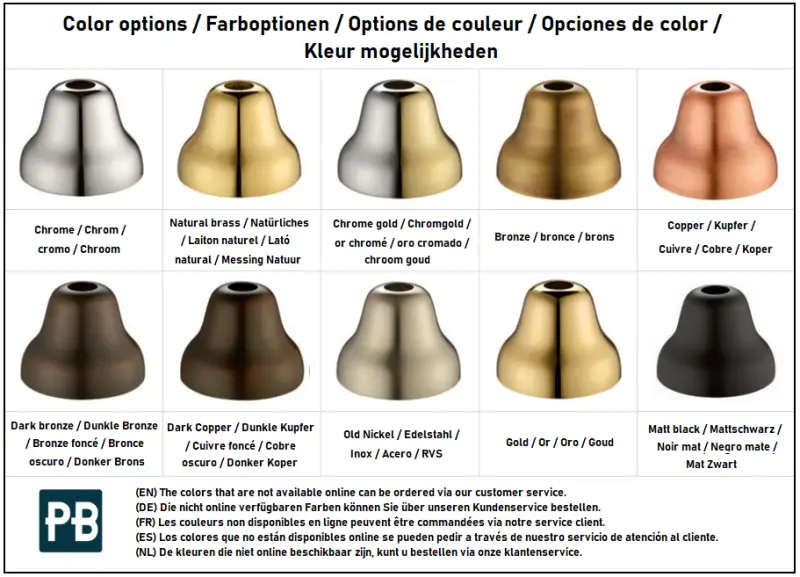 PB Unix metal shower hose 150 cm brass natural with 1 conical connection 1/2 1208958327