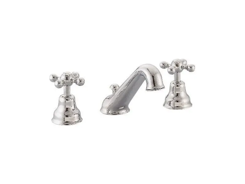 Cisal Arcana Ceramic 3-hole Washbasin Mixer Chrome/Gold AC00102074
