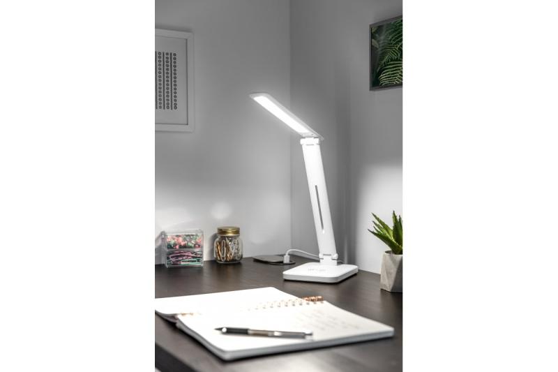 Decor IZUKA LED desk lamp 6W 400lm AC220-240V 50/60Hz CCT inductive charger white 1208962496